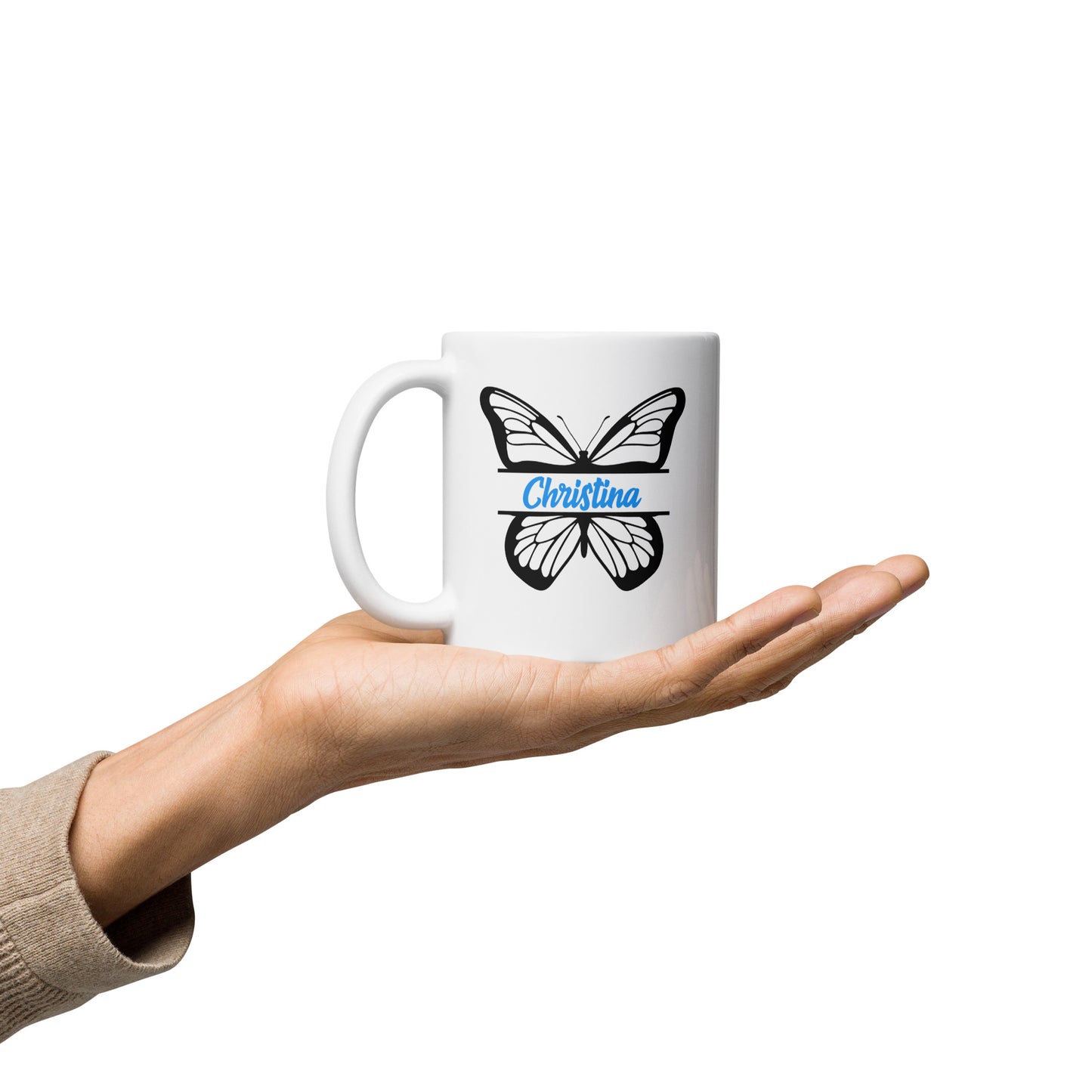 Personalized Butterfly Mug