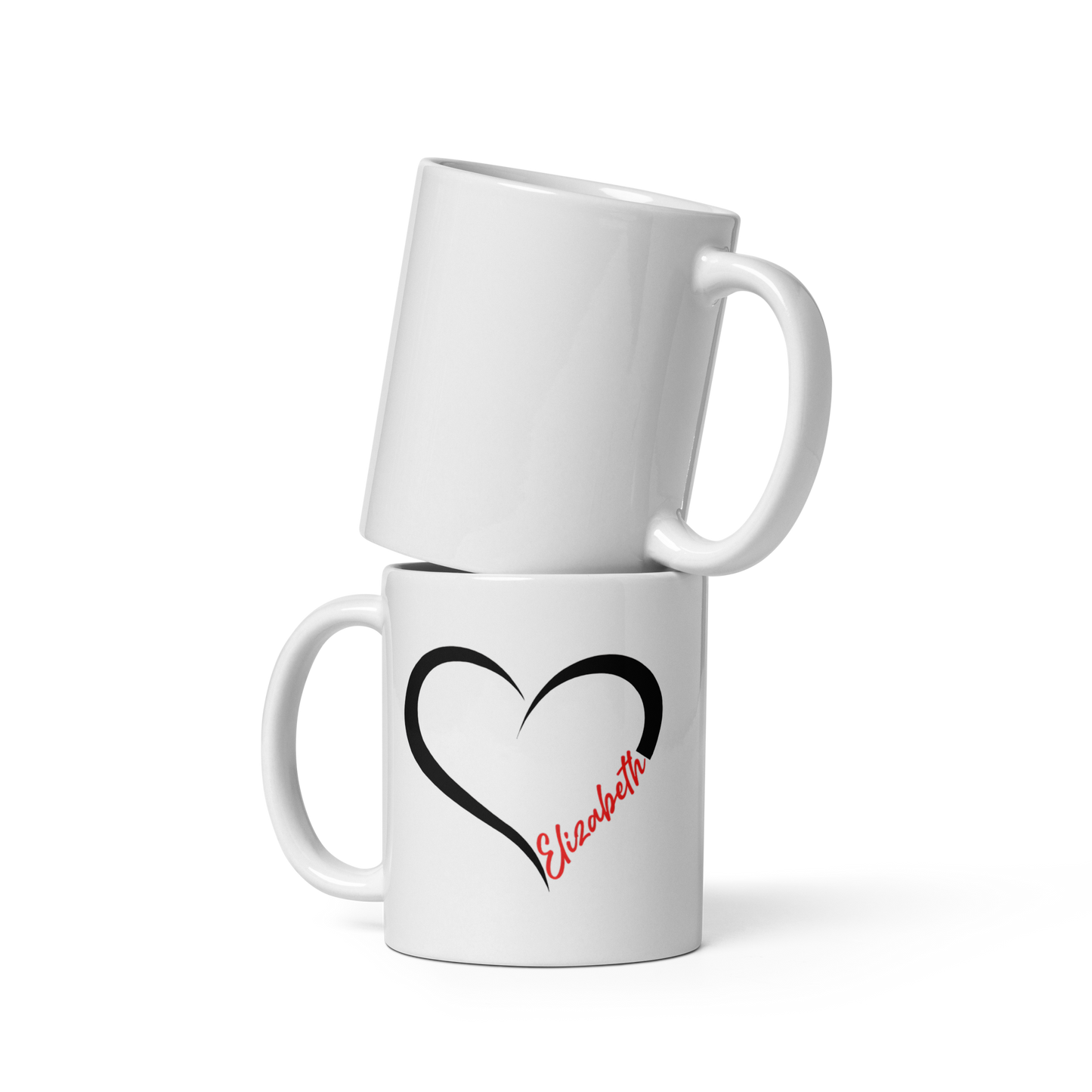 Personalized Heart Mug