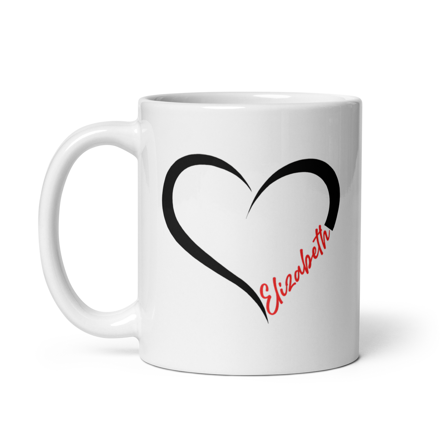 Personalized Heart Mug