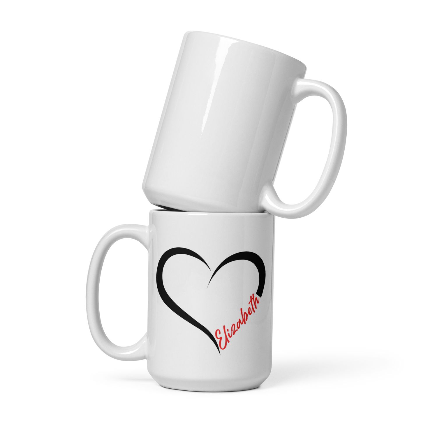 Personalized Heart Mug