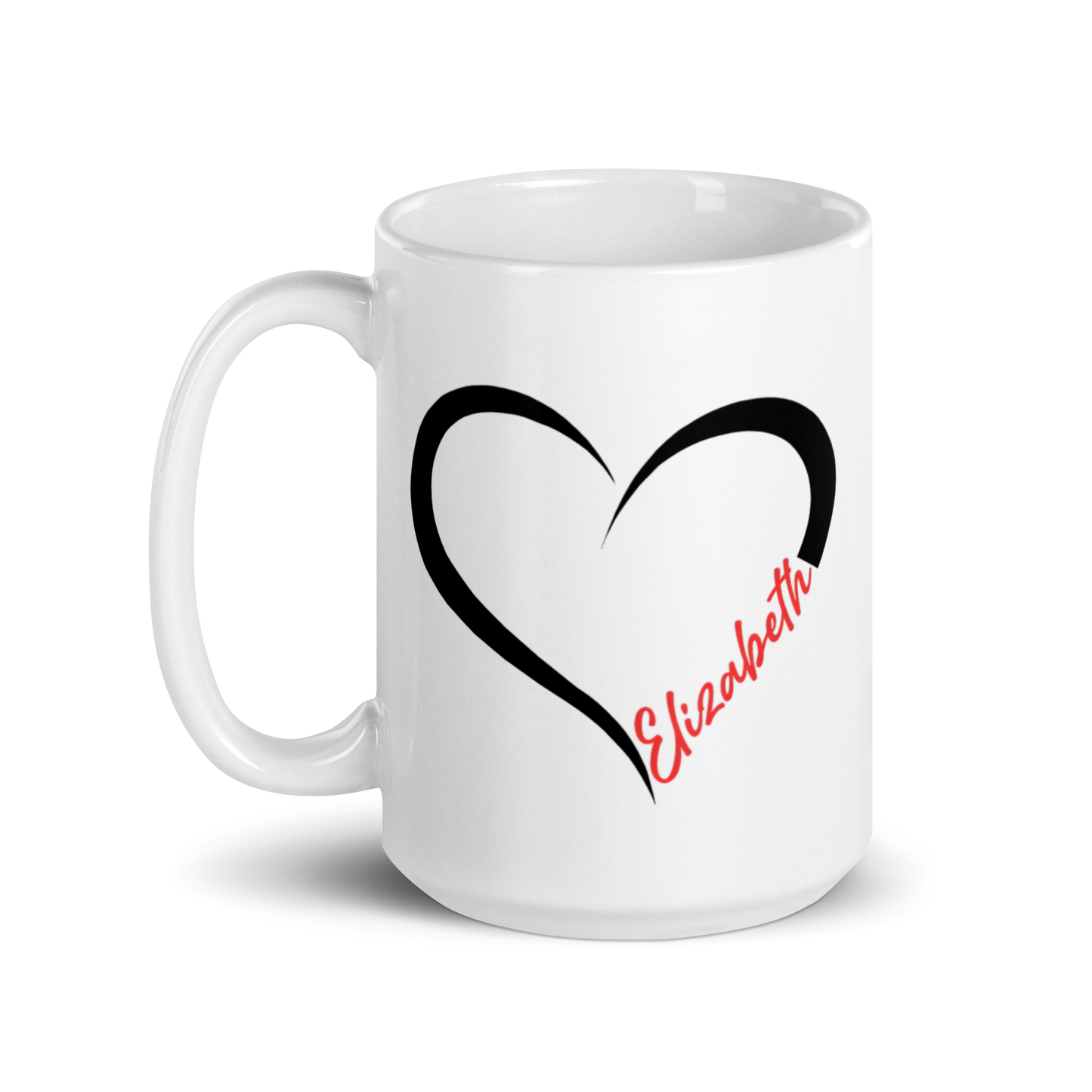 Personalized Heart Mug