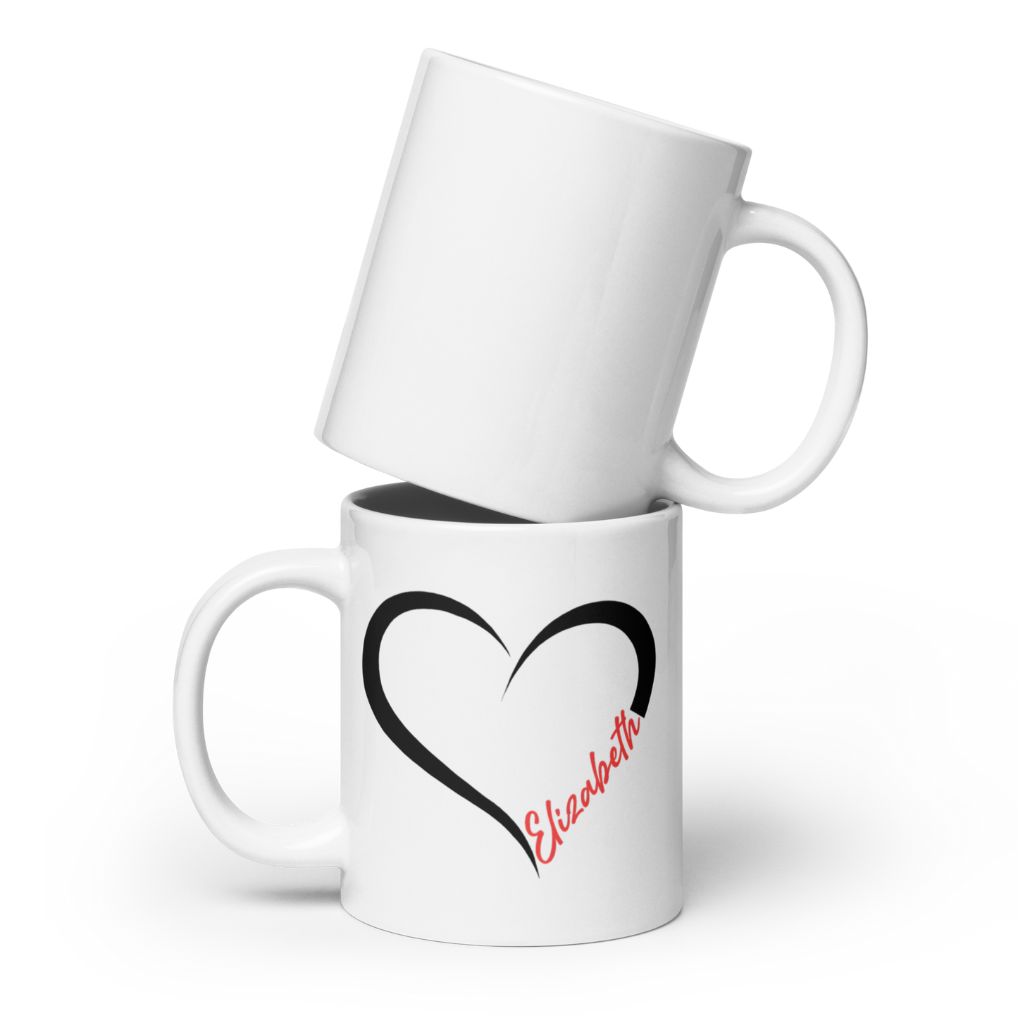 Personalized Heart Mug