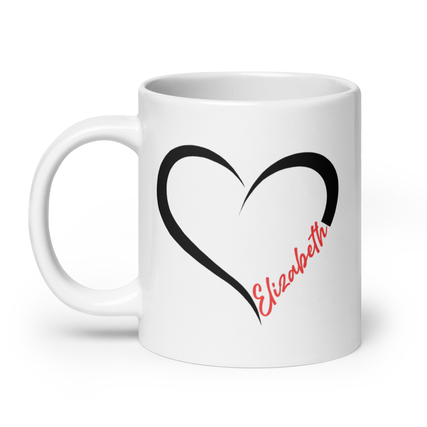 Personalized Heart Mug