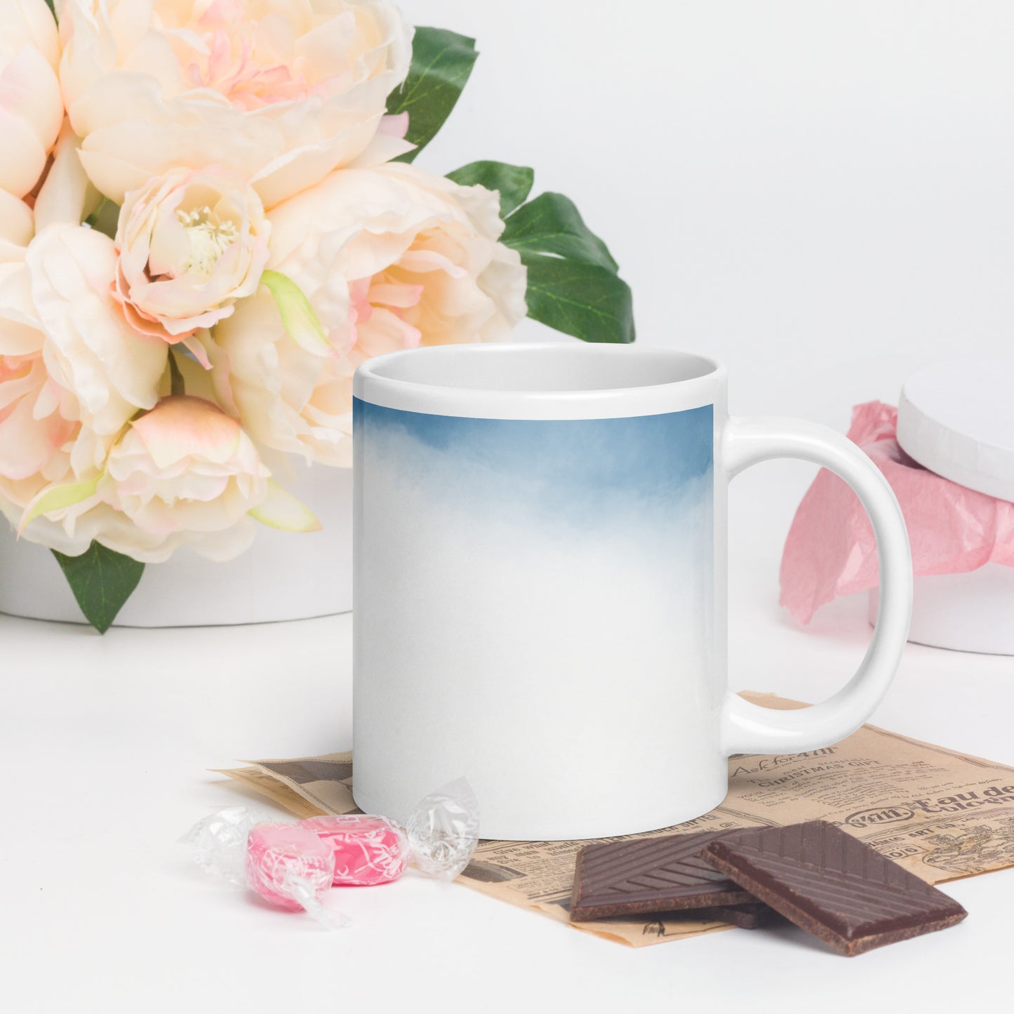 Mama's Love: Hearts and Rainbow Coffee Mug