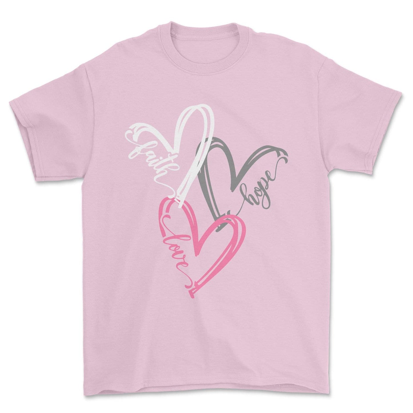 Tie Dye Faith Hope Love Heart T-Shirt